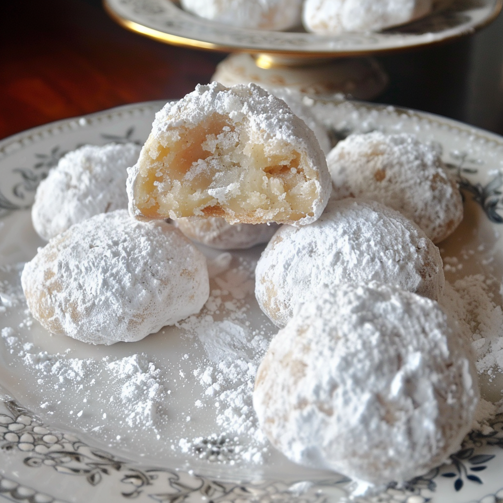 Kourabiedes: Greek Butter Almond Cookies