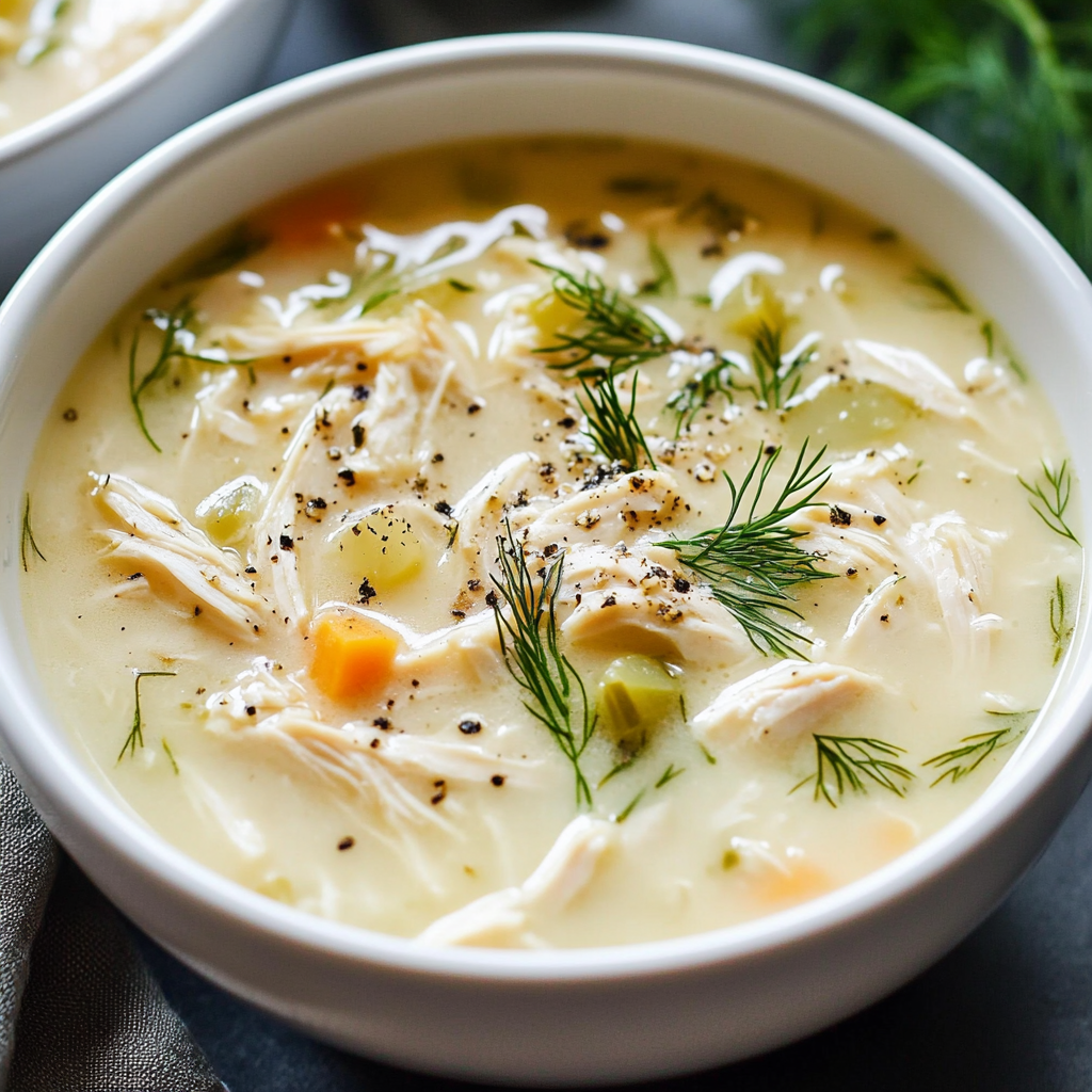 Avgolemono: a Greek Lemon Chicken Soup