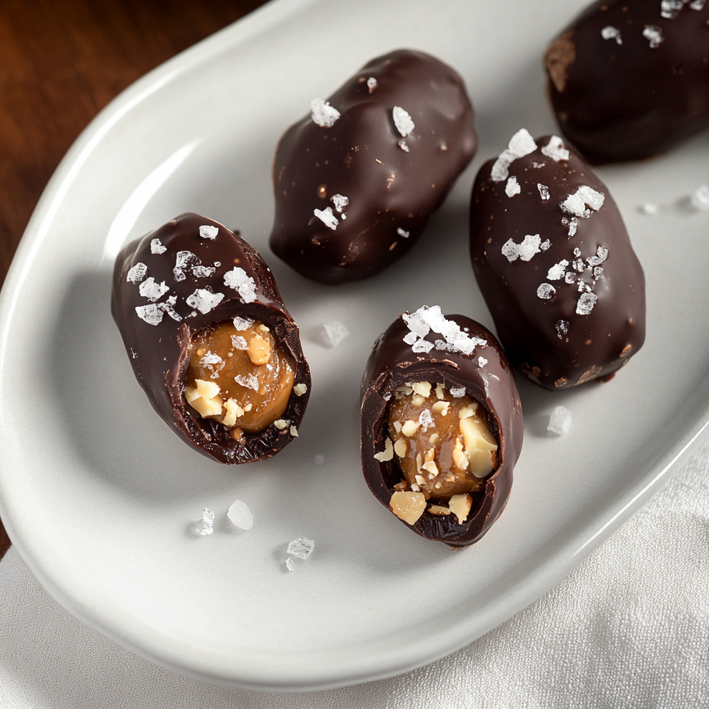 Choco Dates with Peanut Butter and Hazelnut